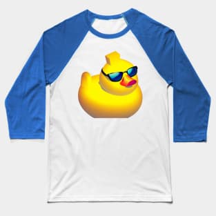 Rubber Duck with Sunglasses Baseball T-Shirt